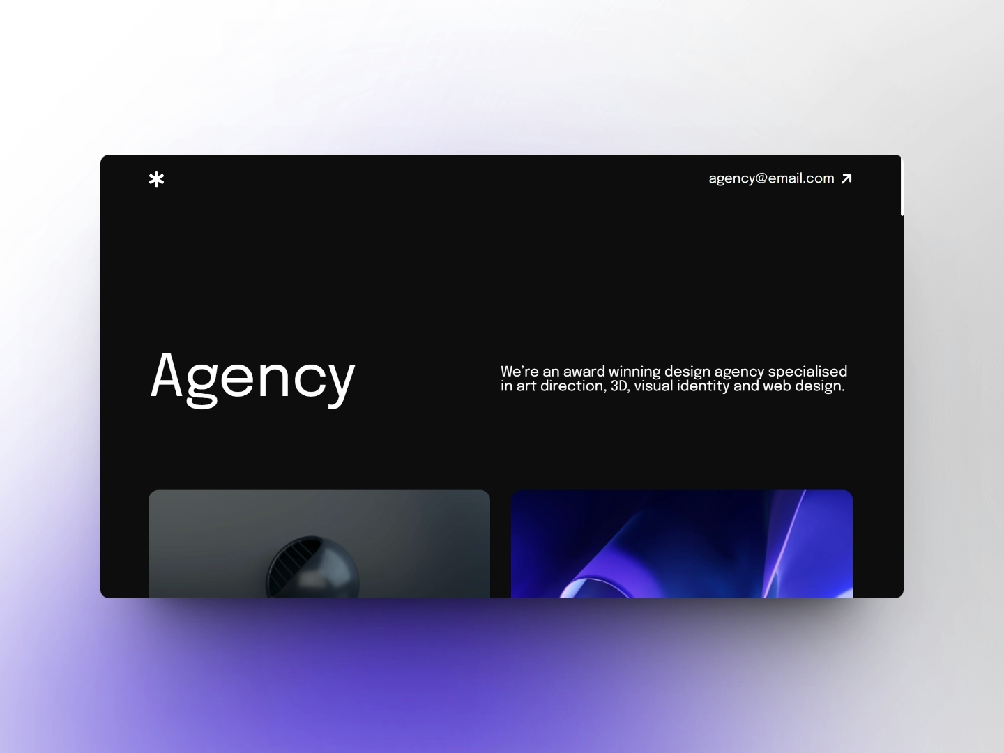 Agency website project thumbnail