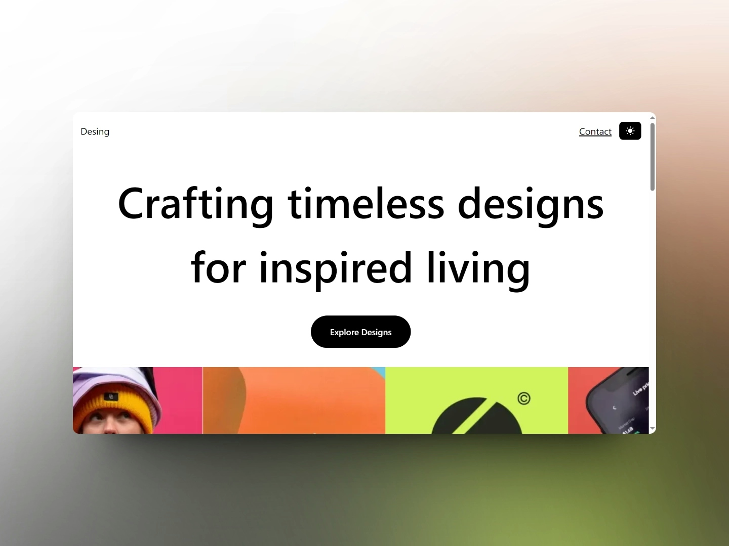 Design website project thumbnail